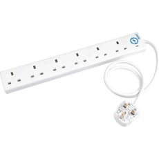 Draper 6 Socket Protected Extension Lead 240v