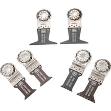 Fein 6 Piece Starlock Oscillating Multi Tool Wood and Metal E-Cut Cutting Blade Set