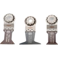 Fein 3 Piece Starlock Oscillating Multi Tool Wood and Metal E-Cut Cutting Blade Set 