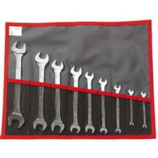 Facom 44.JE9T 9 Piece Double Open Ended Spanner Set in Tool Roll