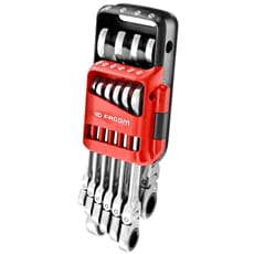 Facom 467BF.JP10 10 Piece Flexible Ratchet Combination Spanner Set