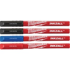 Milwaukee INKZALL Fine Tip Multi Colour Pens Pack of 4