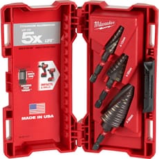 Milwaukee 3 Piece Shockwave Impact Step Drill Set