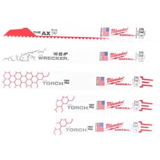 Milwaukee Sawzall 5 Piece Reciprocating Sabre Saw Blade Set