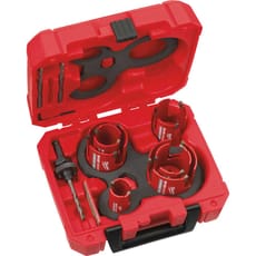 Milwaukee 10 Piece Big Hawg Multi Material Hole Saw Set