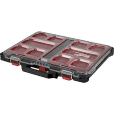 Milwaukee Packout 10 Compartment Slim Organiser Case