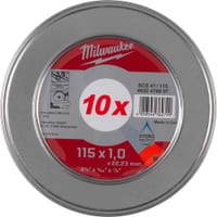 Milwaukee W Pro+ SCS41 Thin 1mm Metal Cutting Disc Milwaukee W Pro+ SCS41 Thin 1mm Metal Cutting Disc