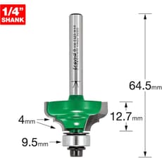 Trend CRAFTPRO Bearing Guided Broken Ogee Quirk Router Cutter