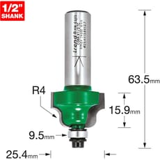 Trend CRAFTPRO Bearing Guided Roman Ogee Router Cutter