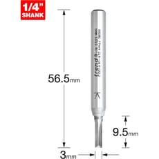 Trend CRAFTPRO Two Flute Straight Router Cutter