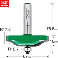 Trend CRAFTPRO Ogee Panel Mould Bearing Guided Router Cutter