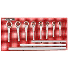 Facom 54.P9M Heavy Duty Ring Spanner Set