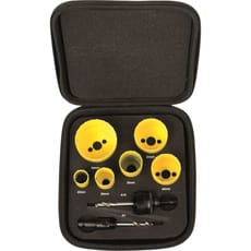 Starrett KFC06023 8 Piece General Purpose Hole Saw Set 