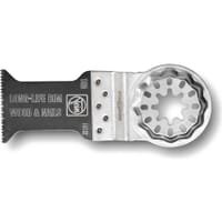 Fein E-Cut BIM Long Life Starlock Oscillating Multi Tool Saw Blade for Wood and Nails 