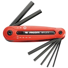 Facom 86H.JE7A 7 Piece Folding Hex Key Set