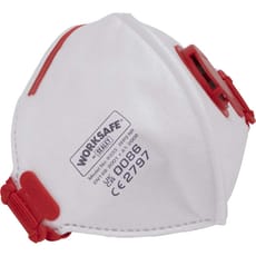 Sealey Valved Fold Flat Mask FFP3