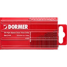 Dormer A191-31M 20 Piece HSS Jobber Drill Bit Set