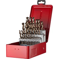 Dormer A295-225 25 Piece HSS-E Cobalt Jobber Drill Set 