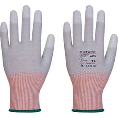 Portwest LR13 PU Fingertip Cut Resistant ESD Gloves