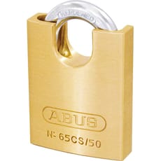Abus 65 Series Compact Brass Padlock with Closed Shackle