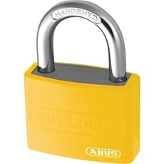 Abus T65AL Series Aluminium Padlock Yellow Keyed Alike