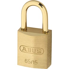 Abus 65 Series Brass Padlock With Brass Shackle Keyed Alike