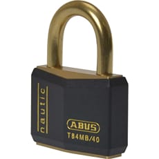 Abus Black T84 Inox Series Brass Padlock