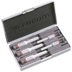 Facom AEF.J2 Micro Tech 5 Piece Precision Slotted Screwdriver Set