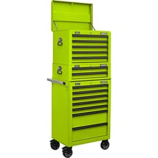 Sealey Superline Pro 14 Drawer Roller Cabinet, Mid Box and Top Tool Chest