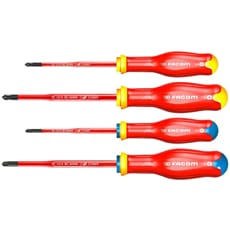 Facom Protwist ATB.J4TVE 4 Piece VDE Insulated Slim Screwdriver Set