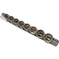 BlueSpot 8 Piece 3/8" Drive Hex Socket Set on Rail Metric