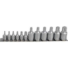 BlueSpot 12 Piece Combination Drive Torx Socket Bit Set