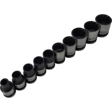 BlueSpot 10 Piece 3/8" Drive Spline Socket Set