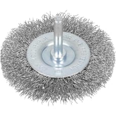 Bluespot Flat Crimped Steel Wire Wheel Brush
