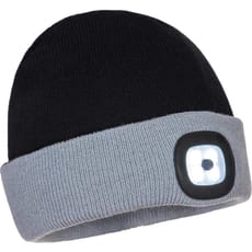Portwest Two Tone Rechargeable LED Headlight Beanie Hat