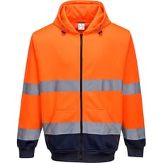 Portwest Hi Vis Contrast Zipped Hoodie