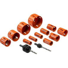 Bahco 14 Piece Plumbers Bi Metal Holesaw Set