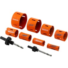 Bahco 10 Piece Electricians Bi Metal Hole Saw Set