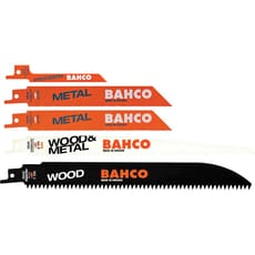 Bahco 5 Piece Reciprocating Sabre Saw Blade Set