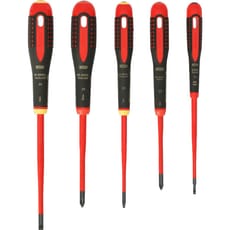 Bahco 5 Piece ERGO Slim VDE Insulated Screwdriver Set