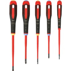 Bahco 5 Piece Ergo Slim Insulated Screwdriver Set