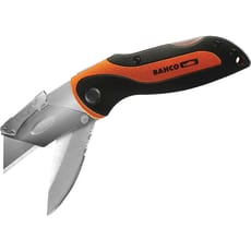 Bahco Lockable Folding Twin Blade Utility Knife