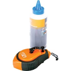 Bahco Blue Chalk Line Reel with Blue Chalk Refill and Line Level