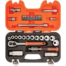 Bahco S330 34 Piece 1/4" and 3/8" Drive Socket Set 