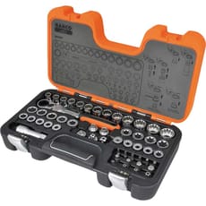 Bahco 53 Piece Combination Drive Pass Through Socket and Bit Set Metric