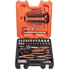 Bahco 81 Piece Combination Drive Hex Socket, Screwdriver Bit, Spanner and Pliers Set Metric