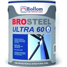 Bollom Brosteel Ultra 60 Intumescent Fire Metal Paint White 