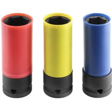 Expert by Facom 3 Piece 1/2" Drive Deep Hex Impact Socket Set Metric