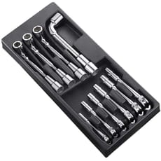 Expert by Facom 10 Piece Angled Socket Spanner Set in Module Tray