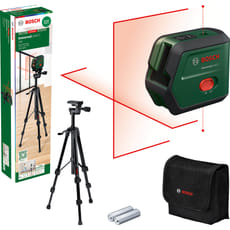 Bosch UNIVERSALLEVEL 2 Cross Line Laser Level and Tripod Set
